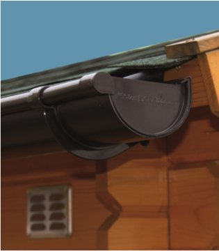Pultdach und Carport Kunststoff Dachrinnensets Typ 300