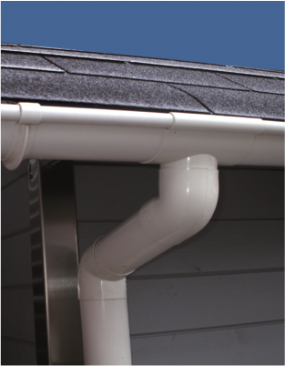 Pultdach und Carport Kunststoff Dachrinnensets Typ 300