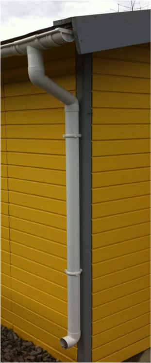 Pavillon 6 Eck Kunststoff Dachrinnensets Typ 250